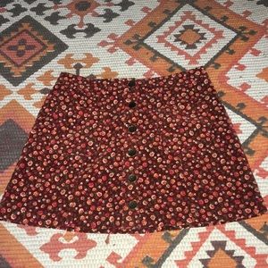 Floral forever 21 skirt